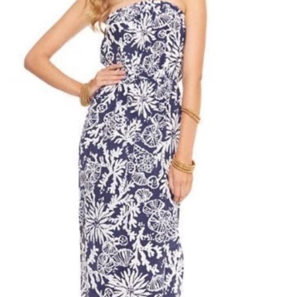 Lilly Pulitzer Strapless Maxi Dress
